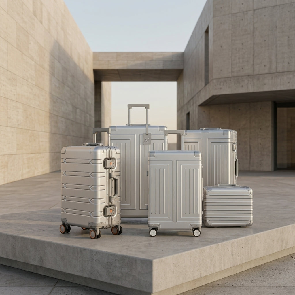 Bagages argentés